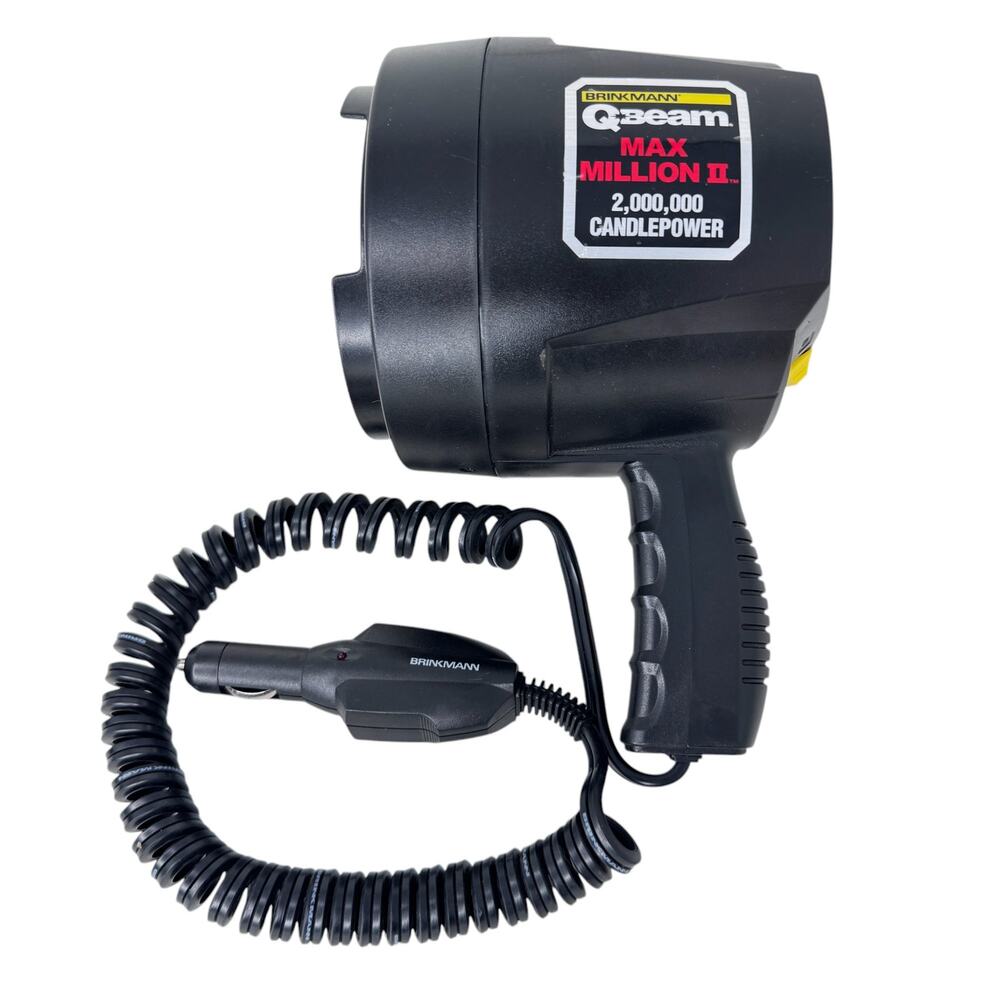 Brinkmann Qbeam Max Million II 2 Million Maxpower Spotlight with 12V DC Adapter‎